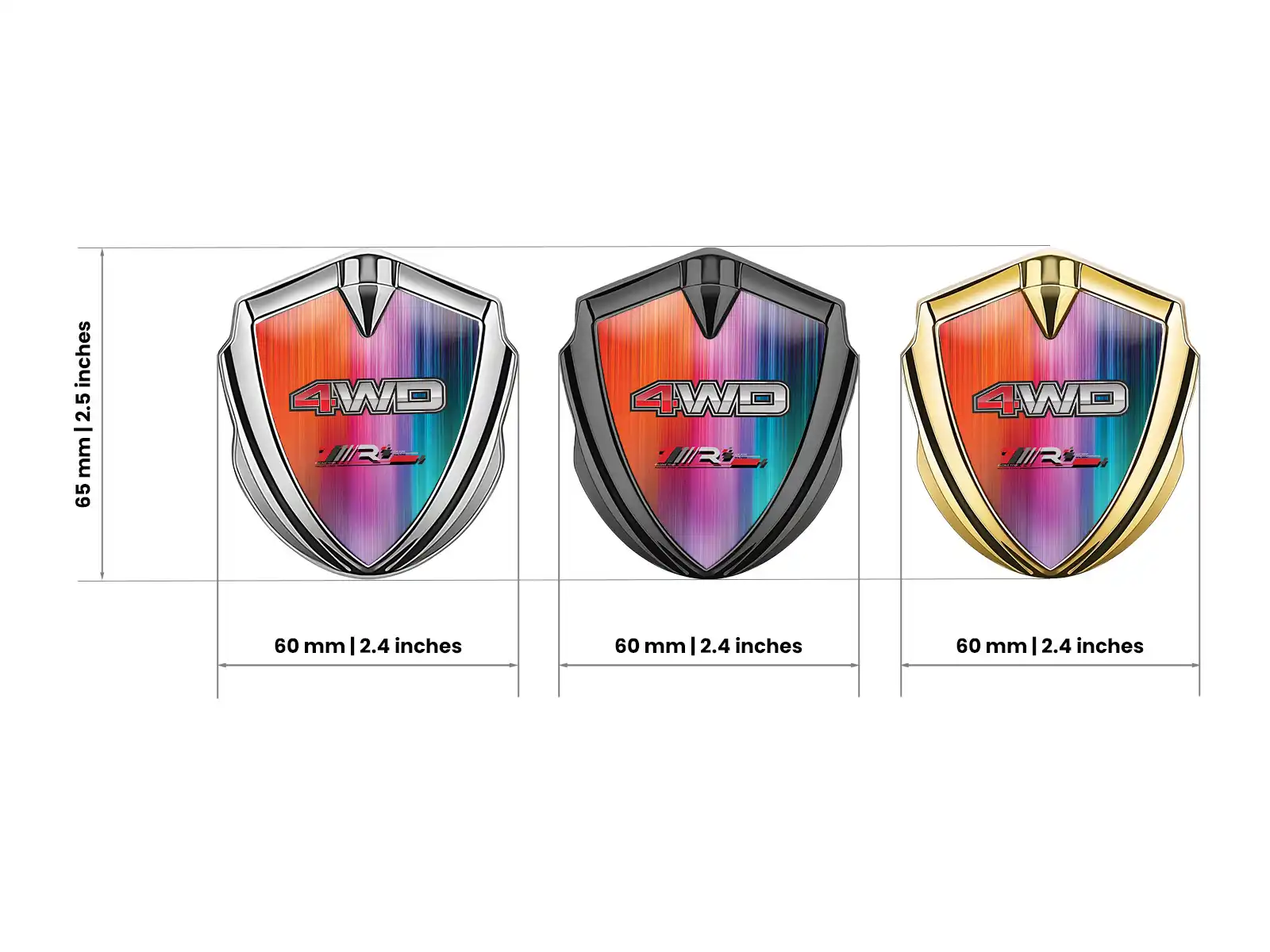 3d Fender Badge Racing Look Glossy 3D Emblem
